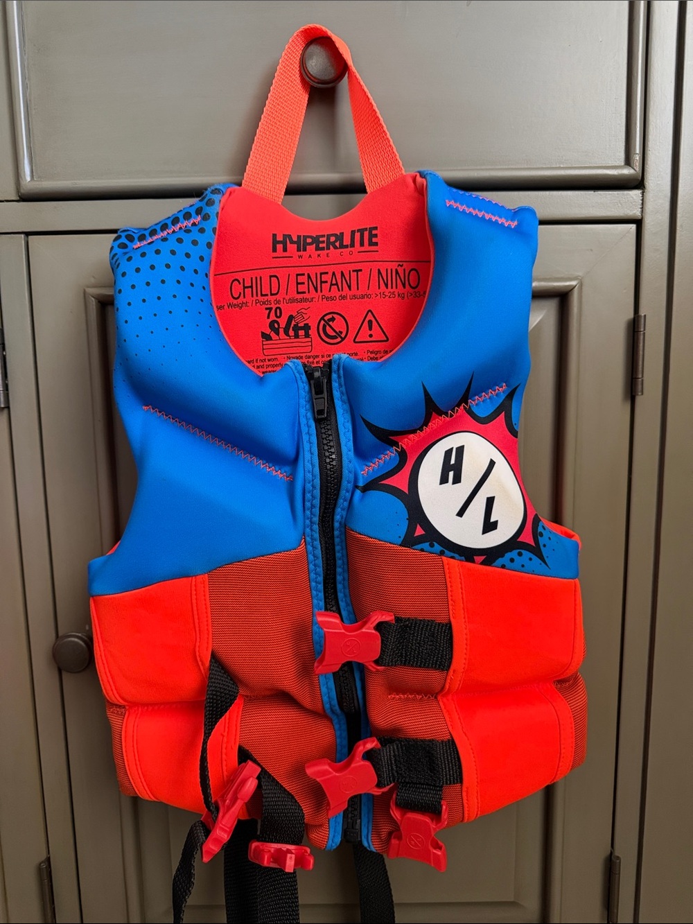 Hyperlite Kids' Blue & Orange Life Vest